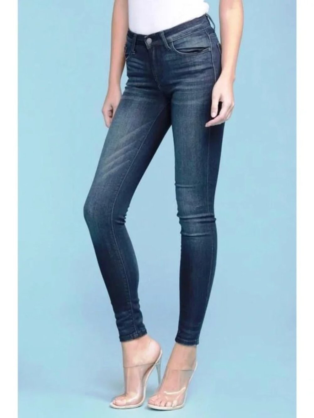 Judy Blue Skinny Fit Jeans Size 11 / 30 Dark Wash Stretch Denim